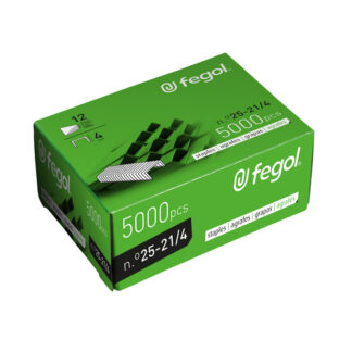 Agrafes Fegol nº25 e 21/4 - 5000 unidades