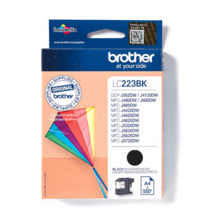 Brother LC223BK - Preto - original - tinteiro - para Brother DCP-J4120, J562, MFC-J4625, J480, J5320, J680, J880, Business Smart MFC-J4420