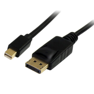 StarTech 2m Mini DisplayPort to DisplayPort 1.2 Cable DisplayPort 4k - Cabo DisplayPort - Mini DisplayPort (M) para DisplayPort (M) - 2 m - travada - preto