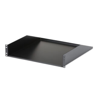 Startech 2U Fixed Server Rack Mount Shelf, 22in Deep Steel Universal Cantilever Tray for 19" AV/Data/Network Equipment Rack with Cage Nuts & Screws, 125lbs Weight Capacity, 18" Deep - 2U Network Rack Shelf (CABSHELFHD) - Prateleira de bastidor - pret