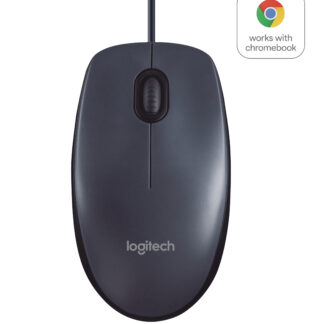 Logitech B100 - Rato - destros e canhotos - óptico - 3 botões - com cabo - USB - preto