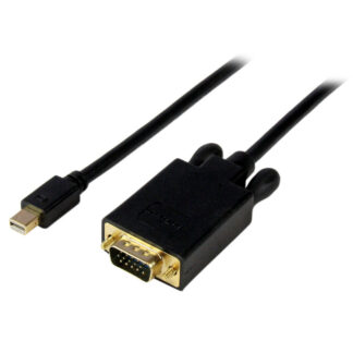 StarTech.com 6ft Mini DisplayPort to VGA Cable - Active - 1920x1200 - mDP to VGA Adapter Cable for Your Computer Monitor (MDP2VGAMM6B) - Cabo adaptador - Mini DisplayPort (M) para HD-15 (VGA) (M) - Displayport 1.2/Thunderbolt - 1.8 m - ativo, suporte