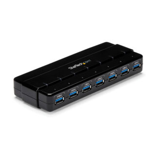 Startech 7 Port USB 3.0 Hub - Up To 5 Gbps - 7 x USB - Universal Multi Port USB Extender for Your Desktop - USB Powered (ST7300USB3B) - Hub - 7 x SuperSpeed USB 3.0 - desktop - para P/N: BNDTBUSB3142, PEXUS313AC2V, PEXUSB311A1E, PEXUSB312A2, PEXUSB31