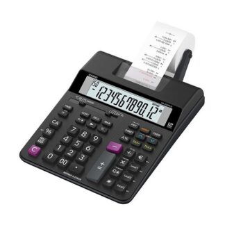 CALCULADORA CASIO SECRETÁRIA HR-200RCE 12DIGITOS C/ROLO IMPRESSÃO 2CORES (IR40T)