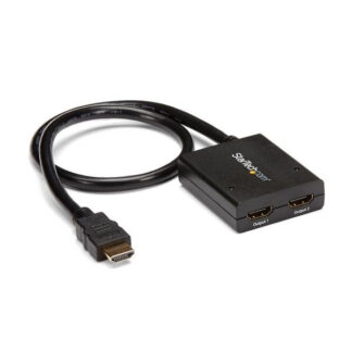 Startech HDMI Cable Splitter - 2 Port - 4K 30Hz - Powered - HDMI Audio / Video Splitter - 1 in 2 Out - HDMI 1.4 - Separador de vídeo/áudio - 2 x HDMI - desktop - para P/N: ST121SHD50, SVA5M3NEUA