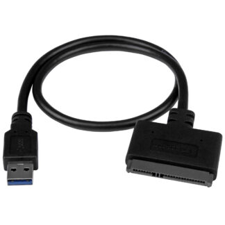 Startech USB 3.1 to 2.5" SATA Hard Drive Adapter - USB 3.1 Gen 2 10Gbps with UASP External HDD/SSD Storage Converter (USB312SAT3CB) - Controlador de memória - 2.5" - SATA 6Gb/s - USB 3.1 (Gen 2) - preto