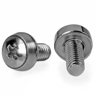 Startech M6 x 12mm - Screws - 100 Pack - M6 Mounting Screws for Server Rack & Cabinet (CABSCREWSM62) - Kit de parafusos (pacote de 100)