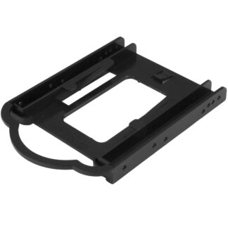 Startech 2.5" HDD / SDD Mounting Bracket for 3.5" Drive Bay - Tool-less Installation - 2.5 Inch SSD HDD Adapter Bracket (BRACKET125PT) - Adaptador do compartimento de armazenamento - 3,5" a 2,5" - preto - para P/N: M2E4SFF8643, PEX4SFF8643, U2M2E125