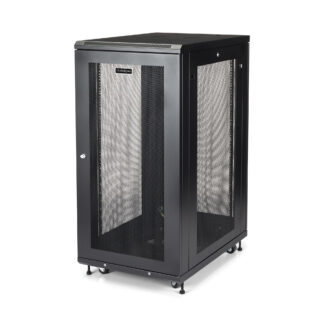 Startech 24U Server Rack Cabinet, 4-Post Adjustable Depth (2" to 30") Network Equipment Rack Enclosure w/Casters/Cable Management/Shelf/Locking Dell PowerEdge, HP ProLiant ThinkServer - 24U Rack Cabinet (RK2433BKM) - Gabinete armário - 24U - 31"