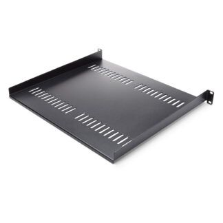 Startech 1U Vented Server Rack Cabinet Shelf, 16in Deep Fixed Cantilever Tray, Rackmount Shelf for 19" AV/Data/Network Equipment Enclosure w/ Cage Nuts & Screws, 44lbs Weight Capacity - 1U Network Rack Shelf (CABSHELF116V) - Prateleira de bastidor -