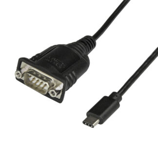 StarTech.com USB C to Serial Adapter Cable 16" (40cm), USB Type C to RS232 (DB9) Converter Cable, USB-C Serial Cable for PLCs, Scanners, Receipt Printers, Male/Male, Windows/macOS/Linux - Up to 921.6 Kbps Baud - Cabo USB/serial - DB-9 (M) para USB-C
