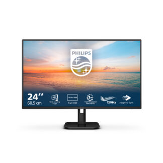 Philips 24E1N1100A - 1000 Series - monitor LED - 24" (23.8" visível) - 1920 x 1080 Full HD (1080p) @ 100 Hz - IPS - 250 cd/m² - 1300:1 - 1 ms - HDMI, VGA - altifalantes - preto