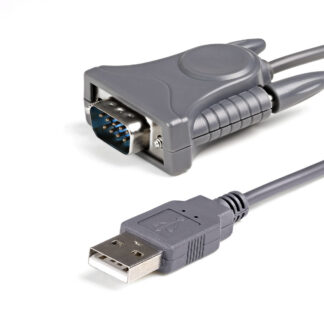 Startech USB to Serial Adapter - 3 ft / 1m - with DB9 to DB25 Pin Adapter - Prolific PL-2303 - USB to RS232 Adapter Cable (ICUSB232DB25) - Adaptador serial - USB 2.0 - cinza