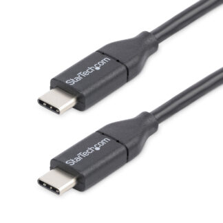 StarTech USB C to USB C Cable - 3m / 10 ft - USB Cable Male to Male - USB-C Cable - USB-C Charge Cable - USB Type C Cable - USB 2.0 (USB2CC3M) - Cabo USB - USB-C (M) para USB-C (M) - Thunderbolt 3 / USB 2.0 - 3 m - preto - para P/N: DKT30CHD
