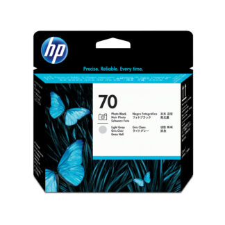 HP 70 - Cinza claro, preto foto - cabeçote de impressora - para DesignJet HD Pro MFP, T120, Z2100, Z3100, Z3100ps, Z3200, Z3200ps, Z5200, Z5400