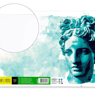 Bloco de desenho liderpapel artistico colado 297x420 mm din a3 30 folhas 120g/m2 sem esquadria.