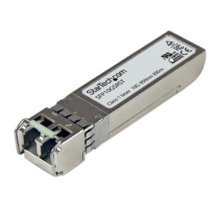 StarTech.com Cisco SFP-10G-SR Compatible SFP+ Module, 10GBASE-SR, 10GbE Multimode Fiber MMF Optic Transceiver, 10GE Gigabit Ethernet SFP+, LC 300m, 850nm, DDM, Cisco Firepower, ASR9000 - Lifetime Warranty (SFP10GSRST) - Módulo de transceptor SFP+ - 1