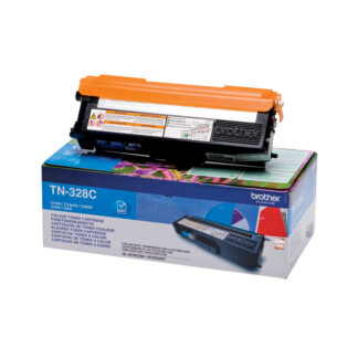 Brother TN328C - Azul cyan - original - cartucho de toner - para Brother DCP-9270CDN, MFC-9970CDW