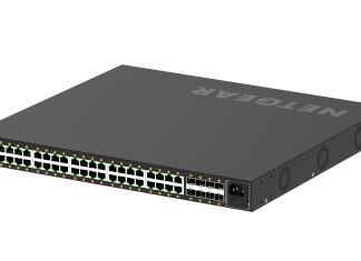 NETGEAR AV Line M4250-40G8F-PoE+ - Interruptor - L3 - Administrado - 40 x 10/100/1000 (PoE+) + 8 x 1000Base-X SFP - fluxo de ar lado para lado - montável em trilho - PoE+ (480 W)