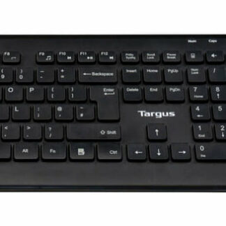 Targus - Conjunto de teclado e rato - combo - full size - sem fios - 2.4 GHz - QWERTY - Nórdico - preto