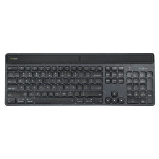 Targus EcoSmart - Teclado - captação sustentável de energia - antimicrobiana - retroiluminação - sem fios - Bluetooth 5.0 - QWERTY - Reino Unido - interruptor: Chave-Tesoura - preto - embalagens sustentáveis