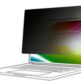 3M - Filtro de privacidade de notebook - tela brilhante, 16:10 - adesivo - 13.3" - preto