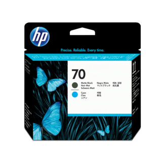 HP 70 - Azul cyan, preto opaco - cabeçote de impressora - para DesignJet HD Pro MFP, T120, Z2100, Z3100, Z3100ps, Z3200, Z3200ps, Z5200, Z5400
