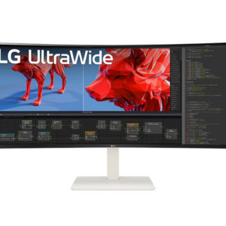 LG UltraWide 38BR85QC-W - Monitor LED - curvo - 38" (37.5" visível) - 3840 x 1600 WQHD+ @ 144 Hz - Nano IPS - 450 cd/m² - 1000:1 - DisplayHDR 600 - 1 ms - 2xHDMI, DisplayPort, USB-C - altifalantes