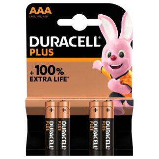 Duracell Plus Power MN2400 - Pilhas alcalinas 1.5V LR03 / AAA - [4 unid.]
