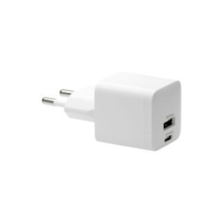 dbramante1928 re-charge - Adaptador de alimentação - 25 Watt - 2 conectores de saída (24 pin USB-C, USB) - branco - Europa