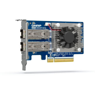 QNAP QXG-25G2SF-E810 - Adaptador de rede - PCIe 4.0 x8 baixo perfil - 25 Gigabit SFP28 x 2 - para P/N: CAB-DAC15M-SFP28, CAB-DAC30M-SFP28, TRX-10GITSFPP-SR, TRX-25GSFP28-SR