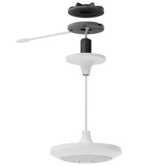 Logitech - Kit de montagem (montagem no tecto, suporte de microfone) - para microfone - branco - montável em teto, pendente - para Rally Mic Pod, Room Solution Large