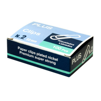 Clips Plus Nº2 32mm 100 Un.