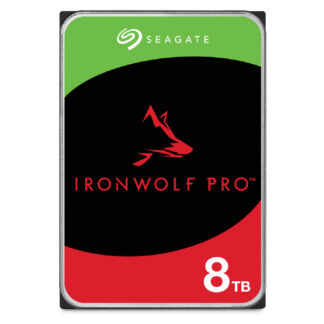 Seagate IronWolf Pro ST8000NT001 - Disco rígido - 8 TB - interna - 3.5" - SATA 6Gb/s - 7200 rpm - buffer: 256 MB - com 3 anos de Recuperação de dados Seagate Rescue
