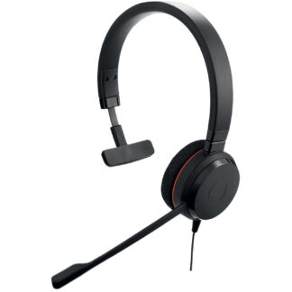 Jabra Evolve 20 MS mono - Auscultadores - no ouvido - com cabo - USB-C, USB-A - isolamento de ruído - Certificado para Microsoft Teams, Certificação Avaya, Cisco Certified, Certificação Alcatel-Lucent, Certificação Unify