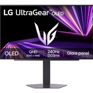 LG UltraGear 27GX704A-B - GX7 Series - monitor OLED - gaming - 27" (26.5" visível) - 2560 x 1440 QHD @ 240 Hz - 1300 cd/m² - 1500000:1 - DisplayHDR 400 True Black - 0.03 ms - 2xHDMI, DisplayPort